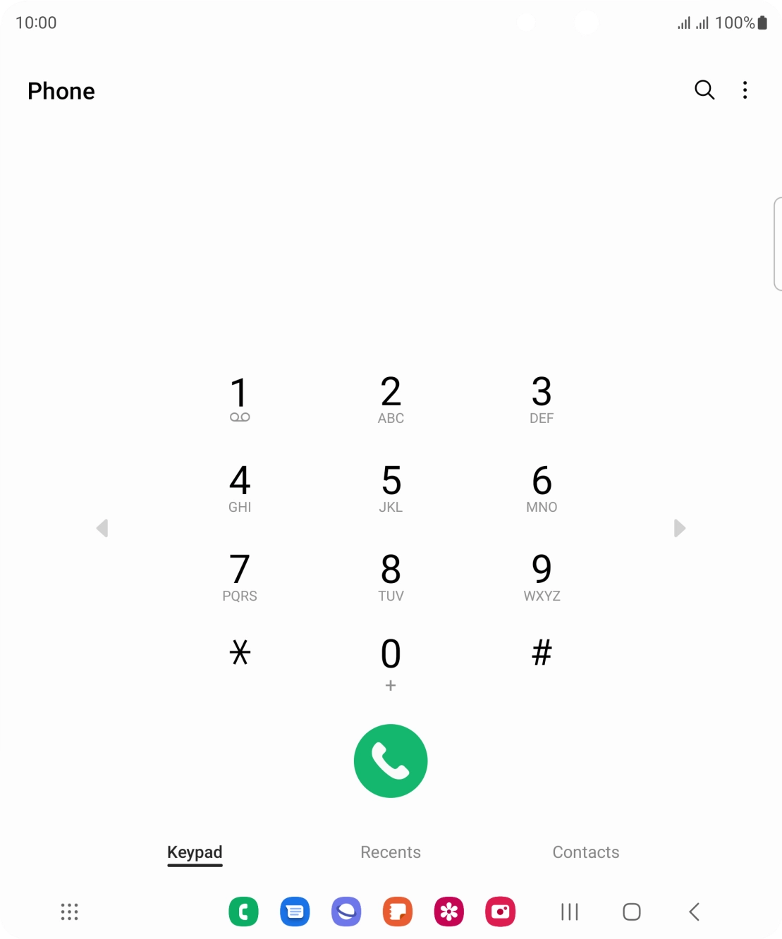 Press the menu icon. Press the menu icon.