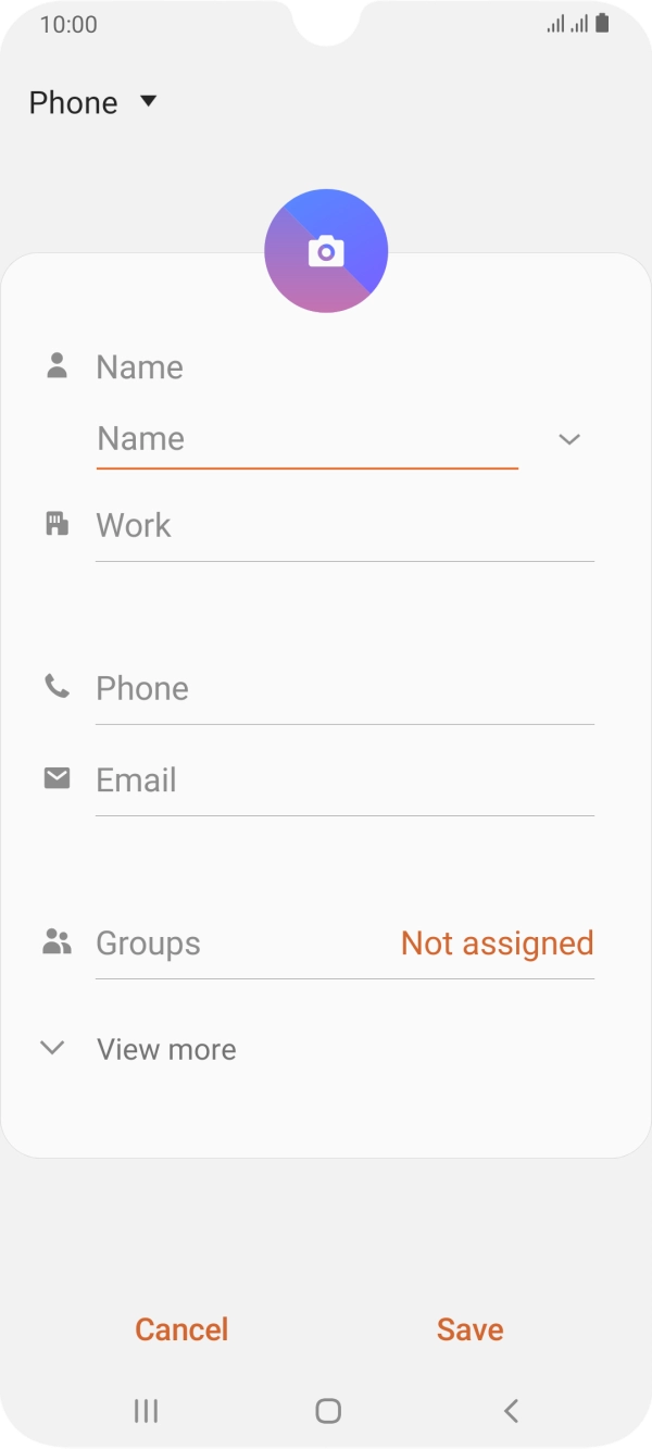 Press the address book drop down list.