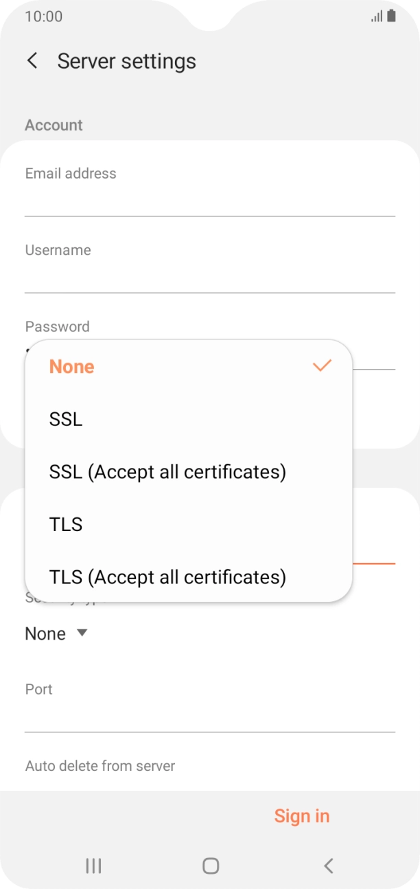 Press None to turn off the function. Press None to turn off the function.