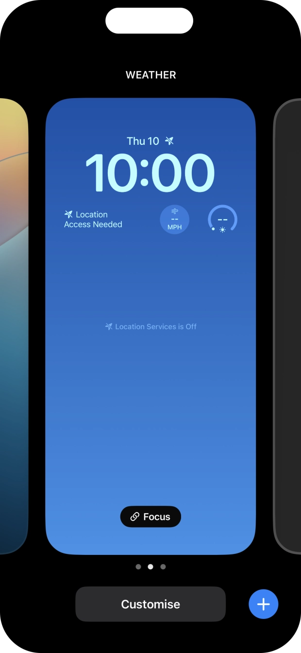 Press Focus. Press Focus.