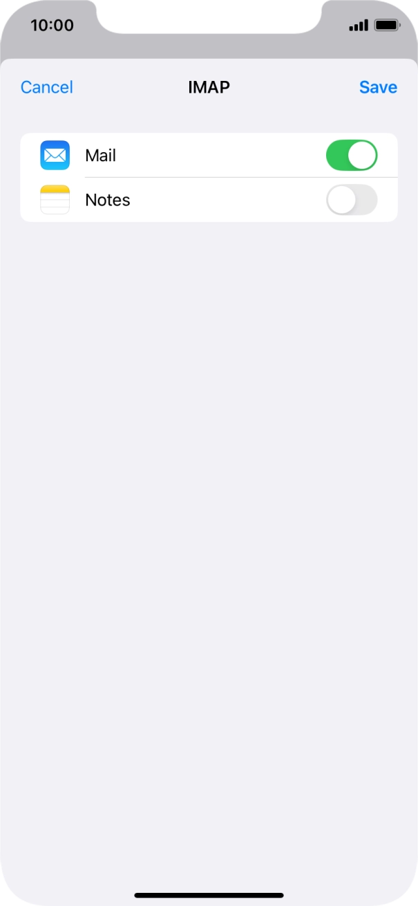 Press Save. Your email account has now been set up. To select more settings for incoming and outgoing server, proceed with the following steps. Press Save. Your email account has now been set up. To select more settings for incoming and outgoing server, proceed with the following steps.
