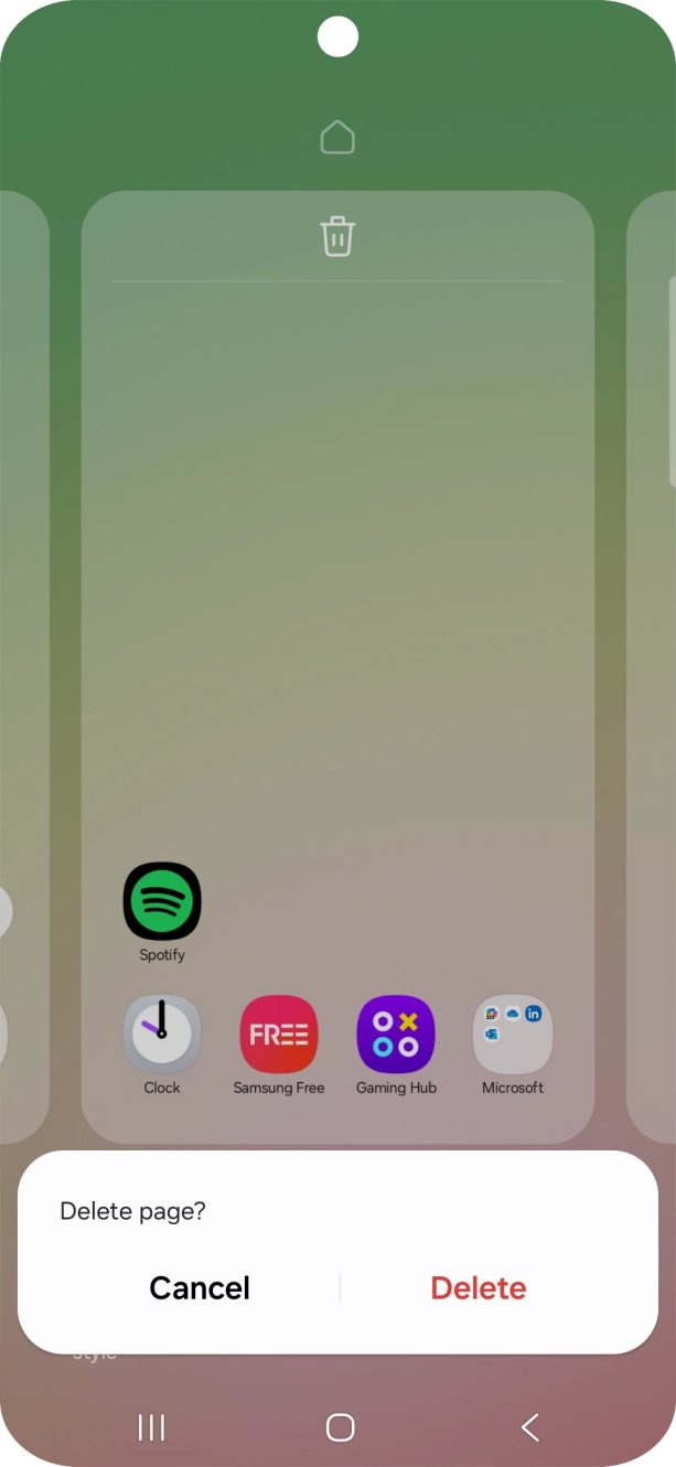 If prompted, press Delete.