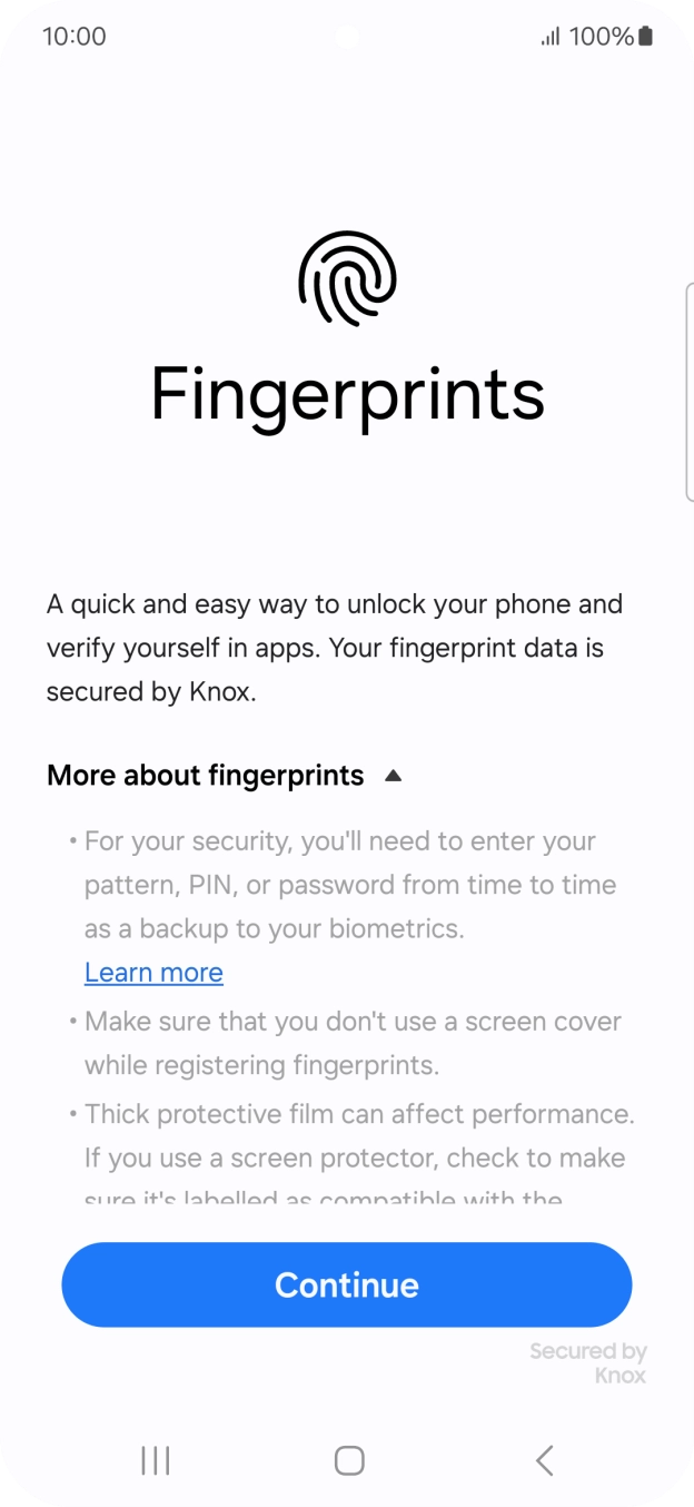 Press Continue. Press Continue.