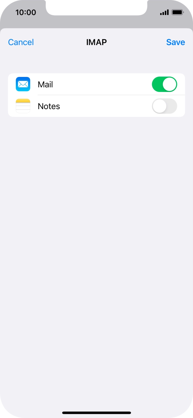 Press Save. Your email account has now been set up. To select more settings for incoming and outgoing server, proceed with the following steps. Press Save. Your email account has now been set up. To select more settings for incoming and outgoing server, proceed with the following steps.