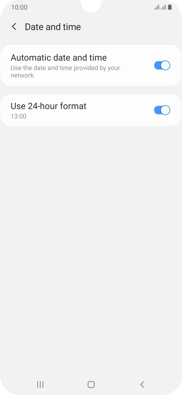 Press the Home key to return to the home screen.