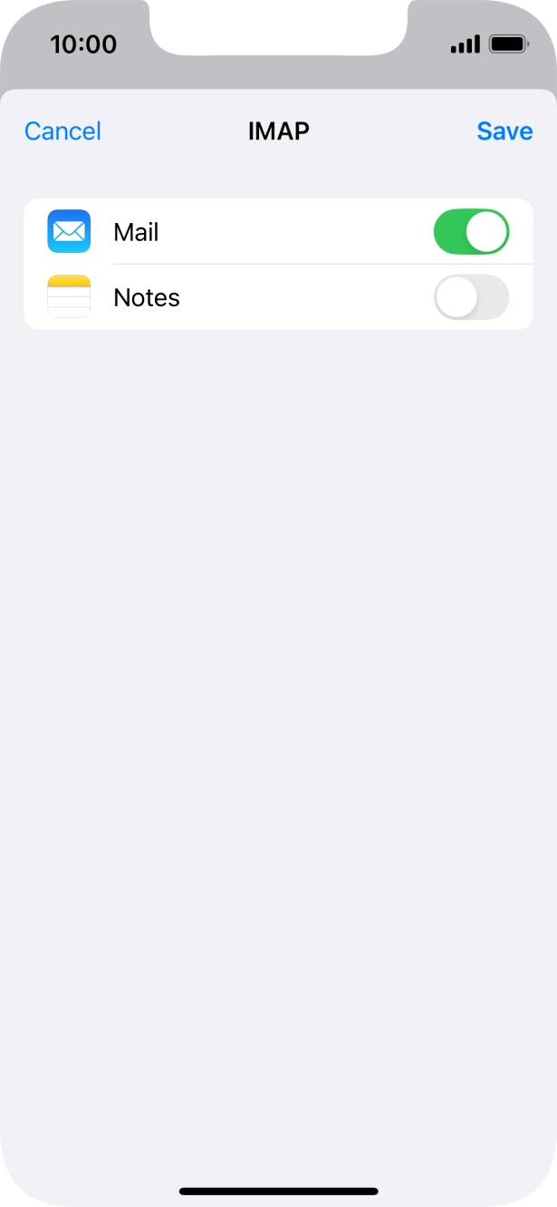 Press Save. Your email account has now been set up. To select more settings for incoming and outgoing server, proceed with the following steps. Press Save. Your email account has now been set up. To select more settings for incoming and outgoing server, proceed with the following steps.