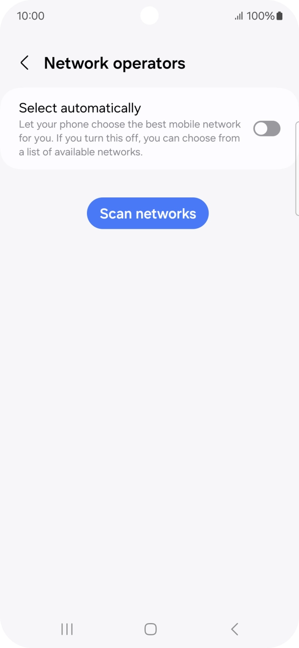 Press the indicator next to 'Select automatically' to turn on the function.
