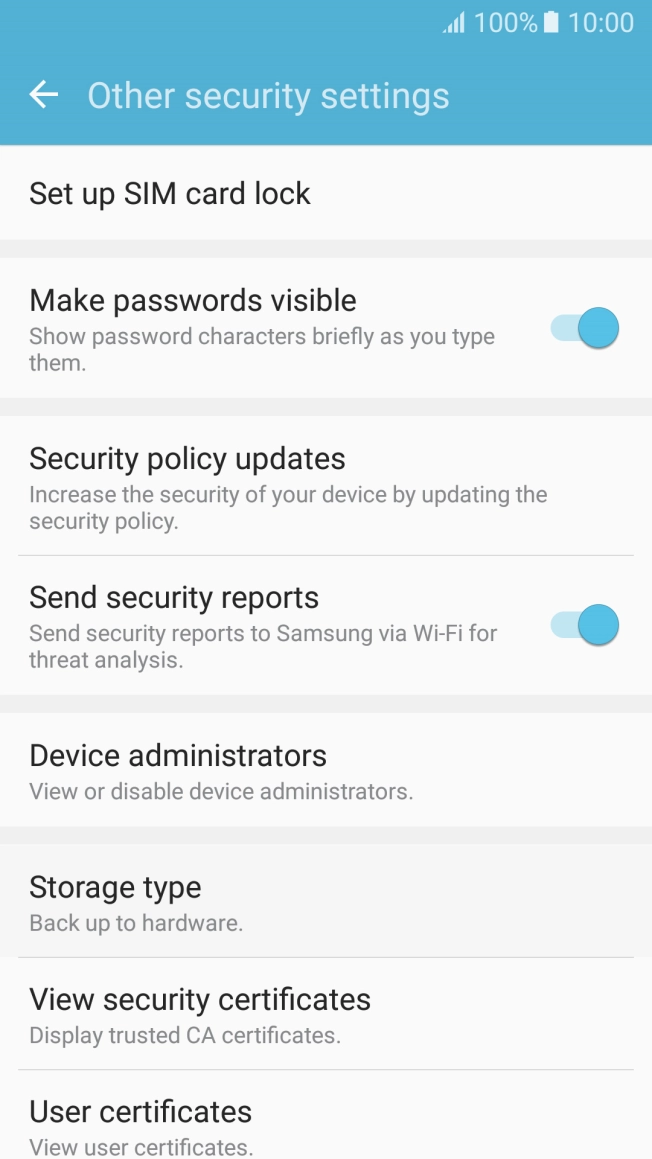 Press Set up SIM card lock.