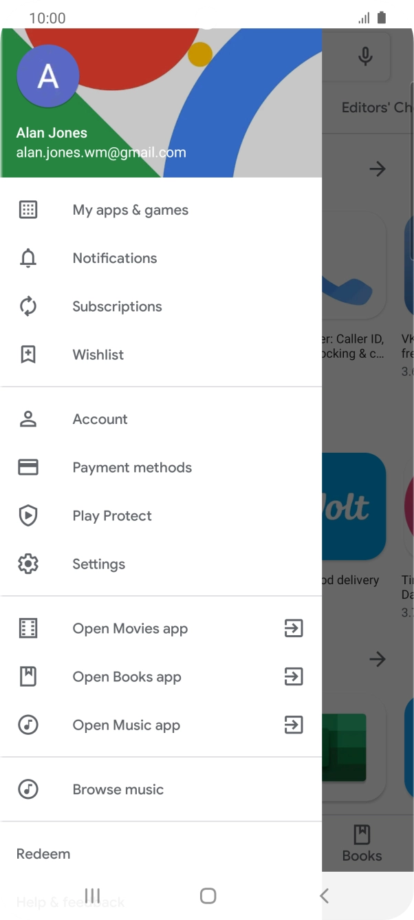 Press Settings. Press Settings.