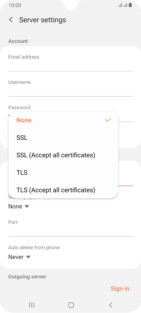 Press None to turn off the function. Press None to turn off the function.