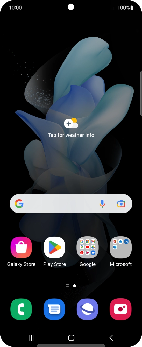 Slide your finger upwards on the screen.