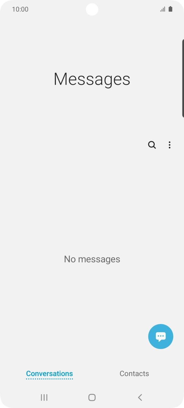 Press the menu icon.