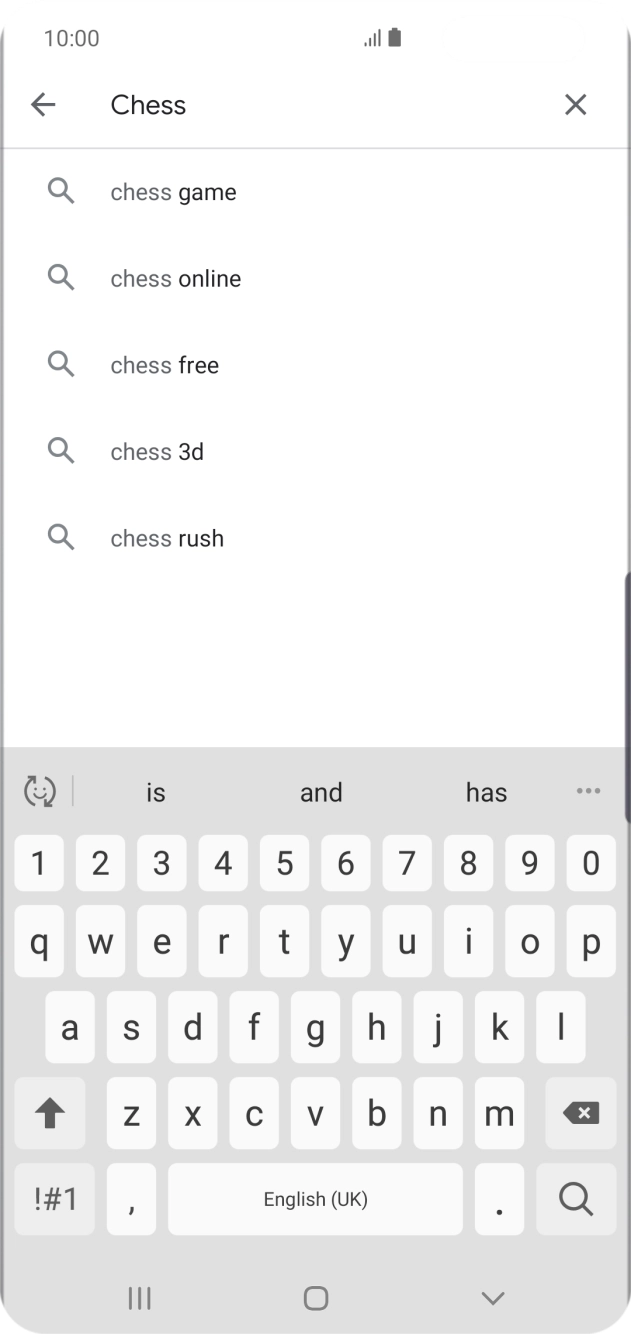 Key in the name or subject of the required app and press the search icon. Key in the name or subject of the required app and press the search icon.