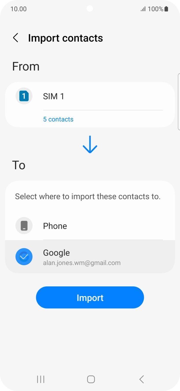 Press Import. Press Import.