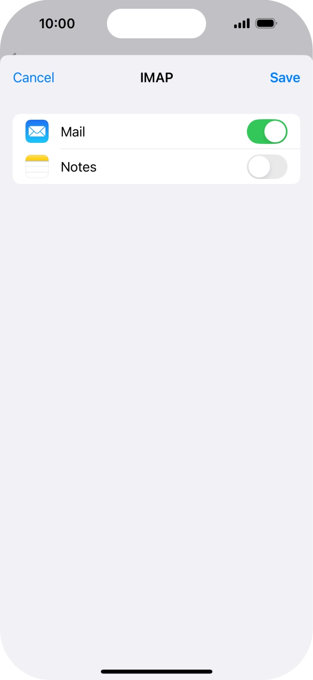 Press Save. Your email account has now been set up. To select more settings for incoming and outgoing server, proceed with the following steps. Press Save. Your email account has now been set up. To select more settings for incoming and outgoing server, proceed with the following steps.