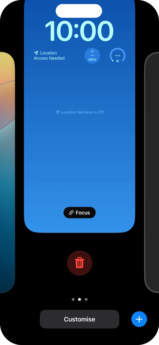 Press the delete icon. Press the delete icon.