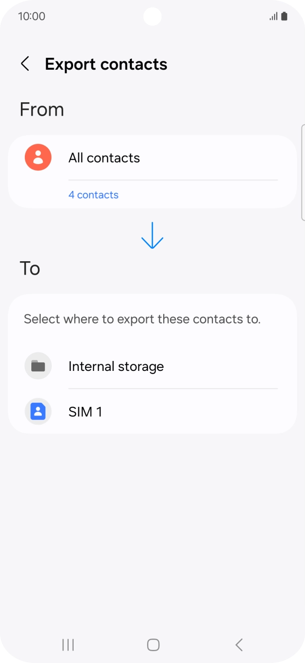 Press the name of the SIM.