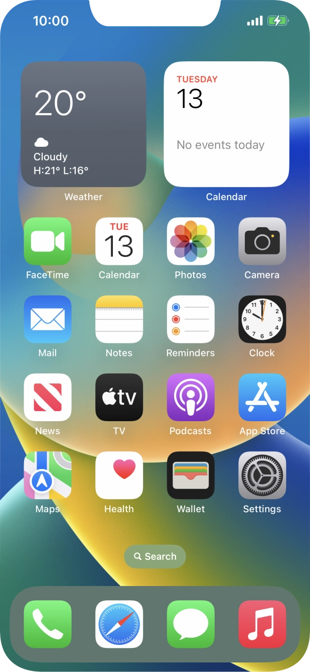 When the battery charging icon is displayed, charging is in progress.