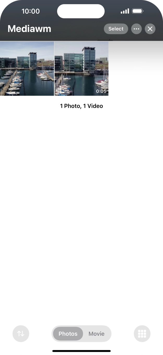 Open the app or screen you want to record.
