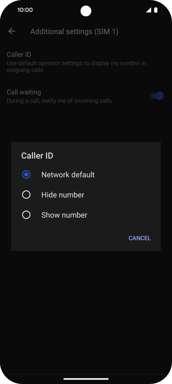 Press Show number to turn on caller identification. Press Show number to turn on caller identification.