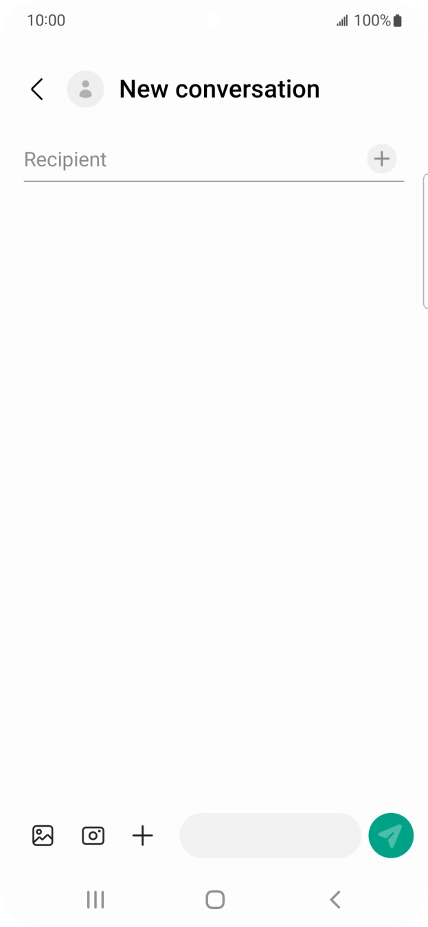 Press the search field and key in the first letters of the recipient's name. Press the search field and key in the first letters of the recipient's name.