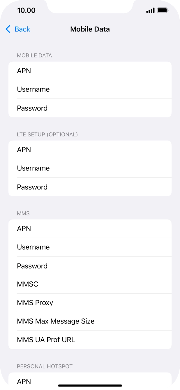 Press APN and key in wap.o2.co.uk. Press APN and key in wap.o2.co.uk.
