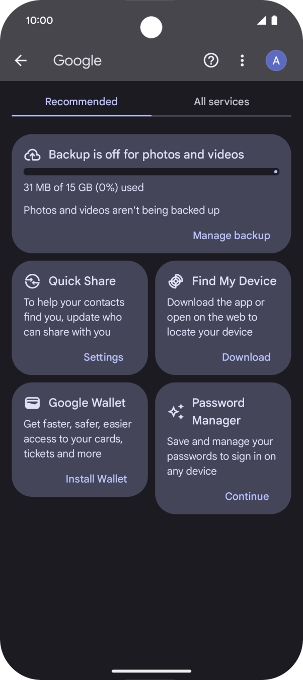 Press Find My Device. Press Find My Device.