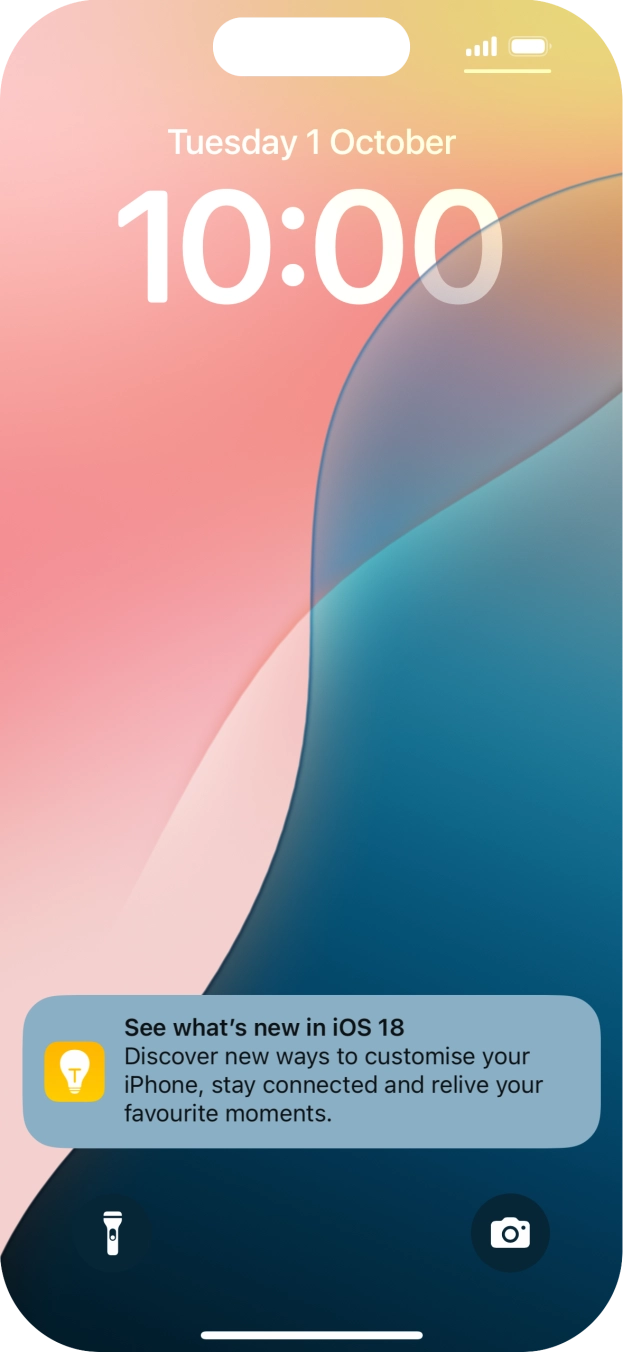 Press the required notification and follow the instructions on the screen to use the selected function. Press the required notification and follow the instructions on the screen to use the selected function.