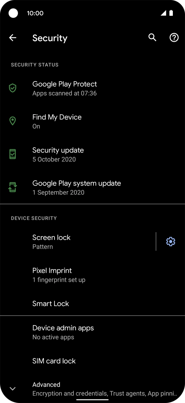 Press Screen lock and key in the current phone lock code. Press Screen lock and key in the current phone lock code.