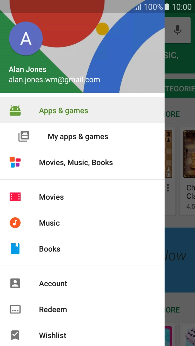 Press My apps & games.