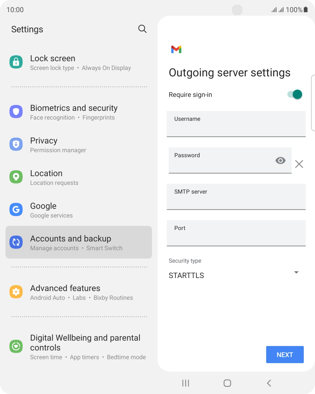 Press the indicator next to 'Require sign-in' to turn on the function. Press the indicator next to 'Require sign-in' to turn on the function.