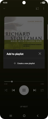 Press Create a new playlist.