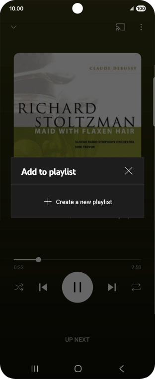 Press Create a new playlist.