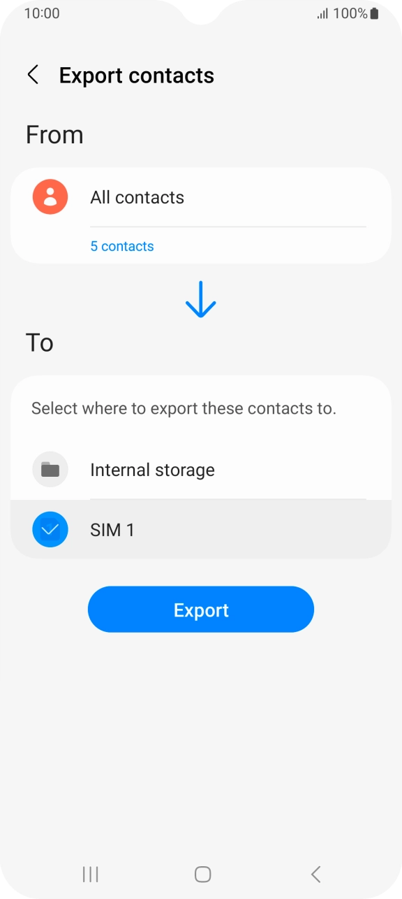 Press Export. Press Export.