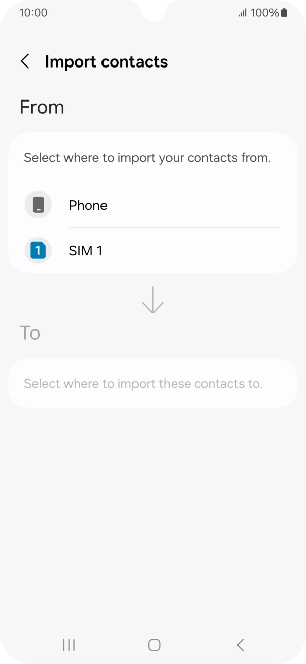 Press the name of the SIM. Press the name of the SIM.