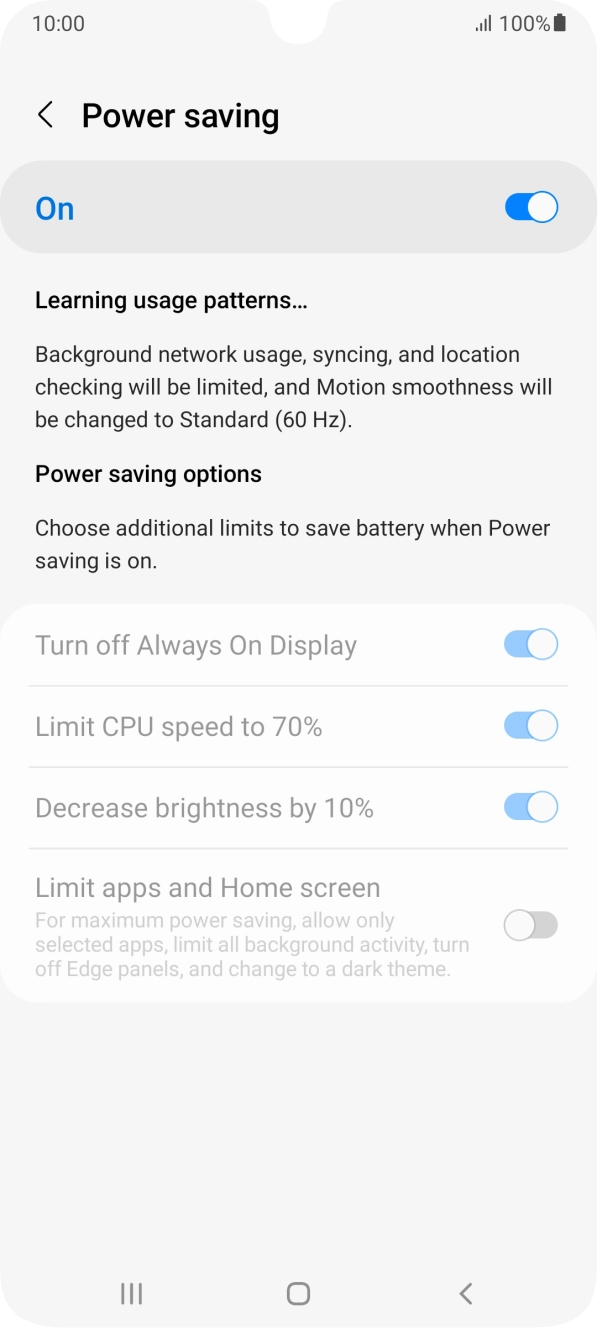 Press the Home key to return to the home screen.