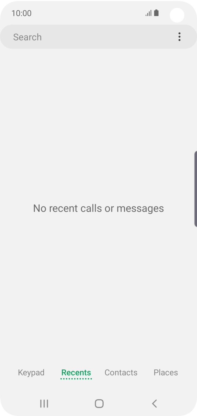 Press the menu icon. Press the menu icon.