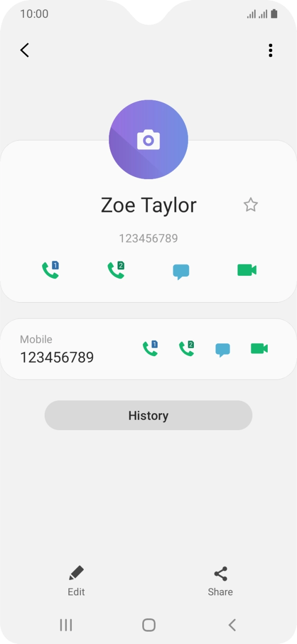Press the Home key to return to the home screen.