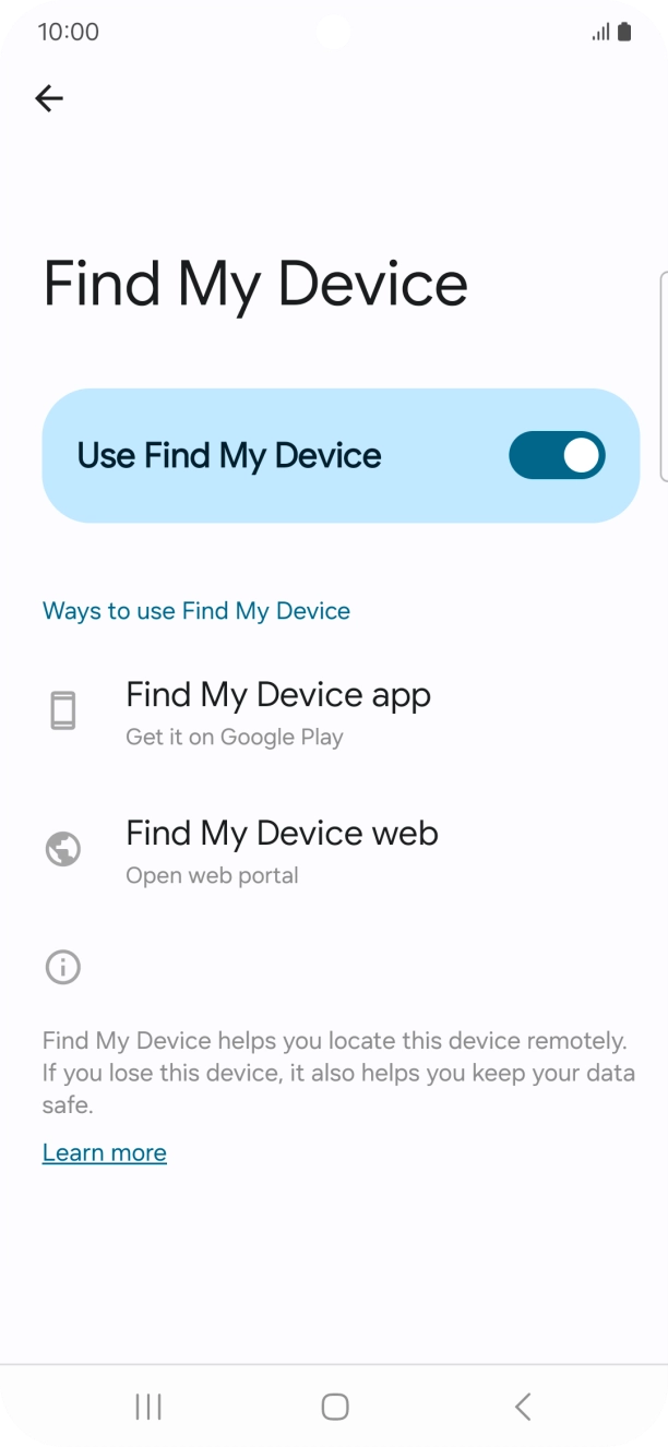 Press the Home key to return to the home screen. Press the Home key to return to the home screen.