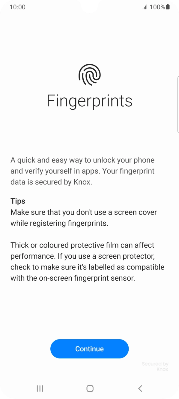 Press Continue. Press Continue.