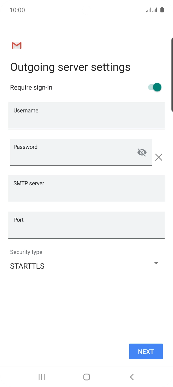 Press the indicator next to 'Require sign-in' to turn on the function.