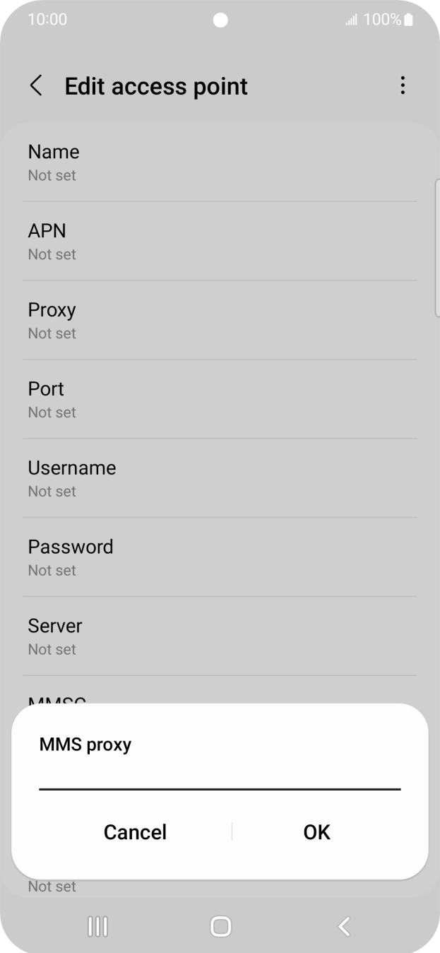 Key in 82.132.254.1 and press OK. Key in 82.132.254.1 and press OK.