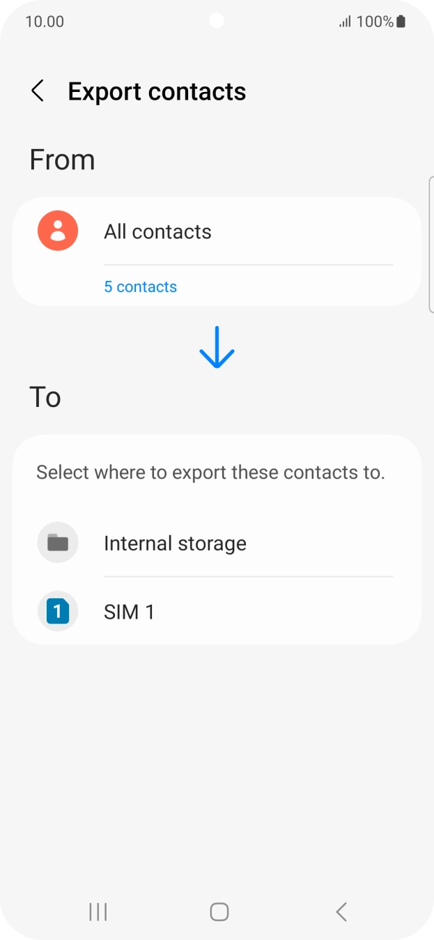 Press the name of the SIM. Press the name of the SIM.