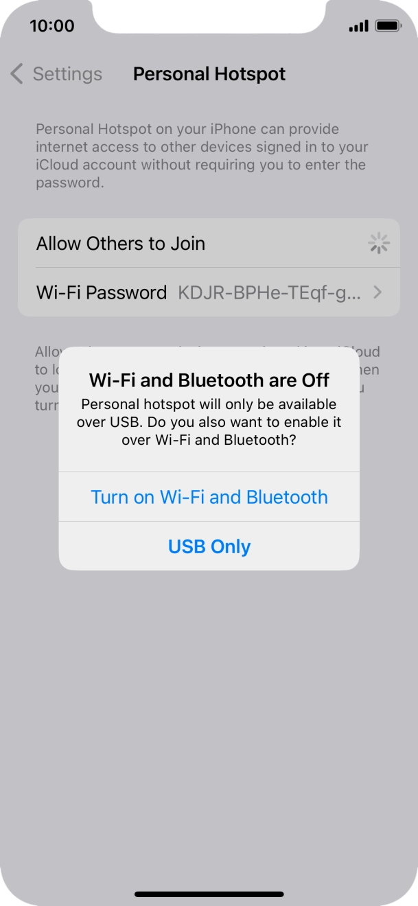 If WiFi is turned off, press Turn on Wi-Fi and Bluetooth.