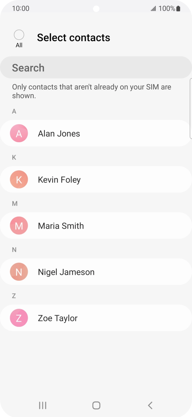 Press the field above 'All'.