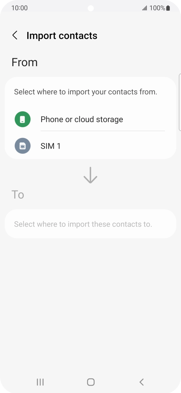 Press the name of the SIM.