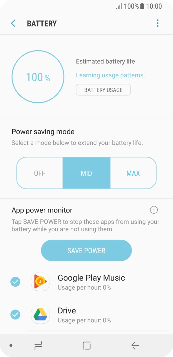 Press the Home key to return to the home screen.