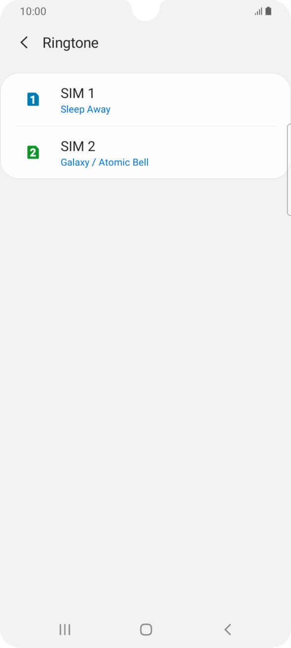 Press the Home key to return to the home screen.