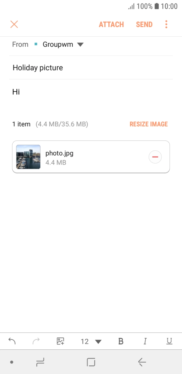 Press SEND when you've finished your email. Press SEND when you've finished your email.