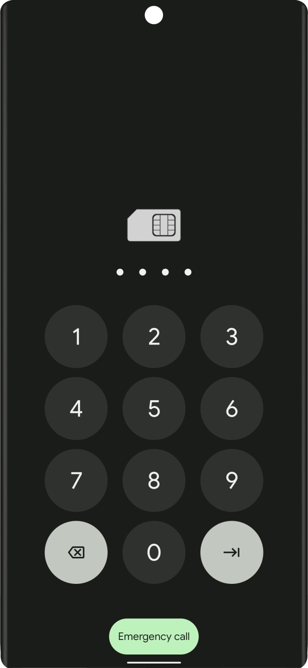 Key in your SIM PIN and press the confirm icon. The default SIM PIN is 0000.